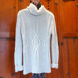 Fisherman's knit sweater. Tunic length.